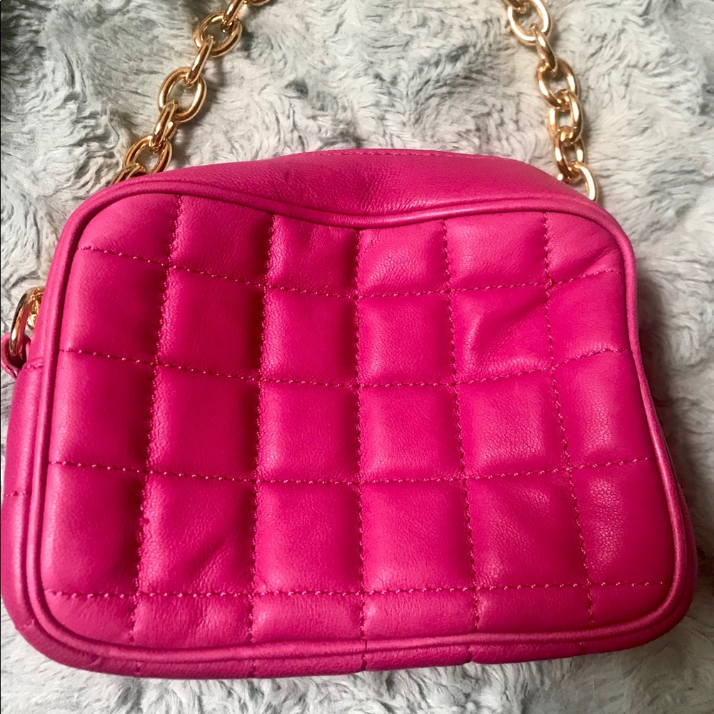 BCBG Pink Leather Bag